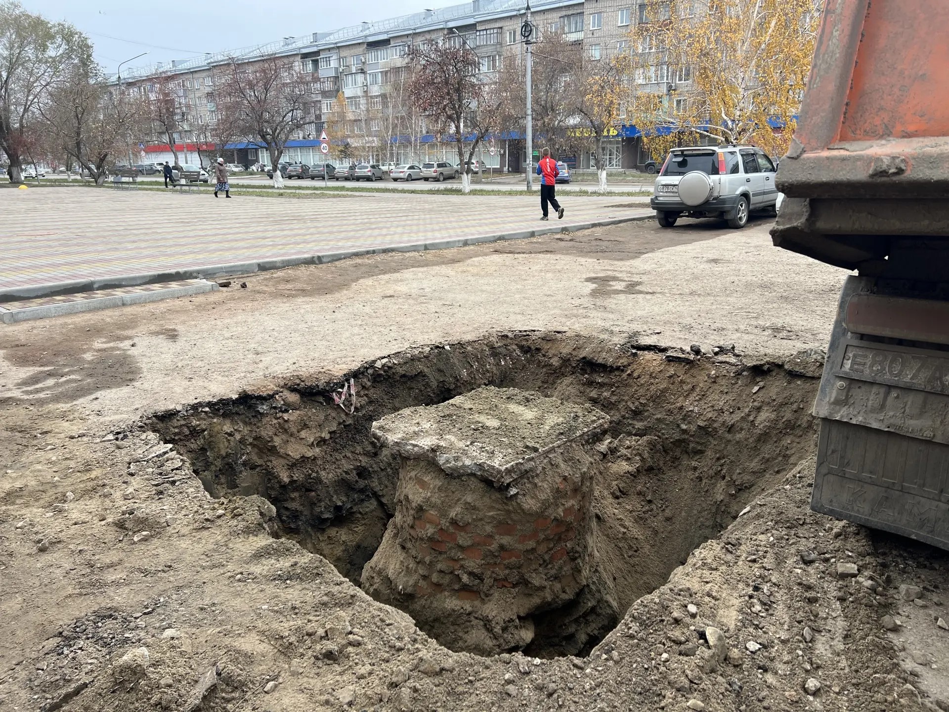 Вскрытый колодец