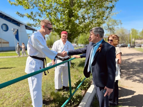 И.А. Башмаков со спортсменами 