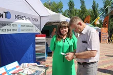 Юлия Лазун на Всерросийской ярмарки трудоустройства 