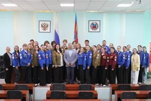Глава города с представителями студенческих отрядов