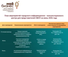 План мероприятий на июнь 