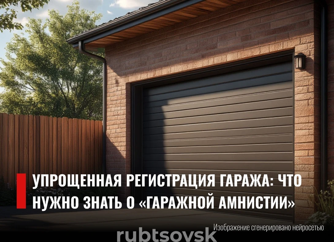 Упрощённая регистрация гаража