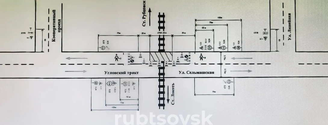 Схема организации движения по Угловскому тракту