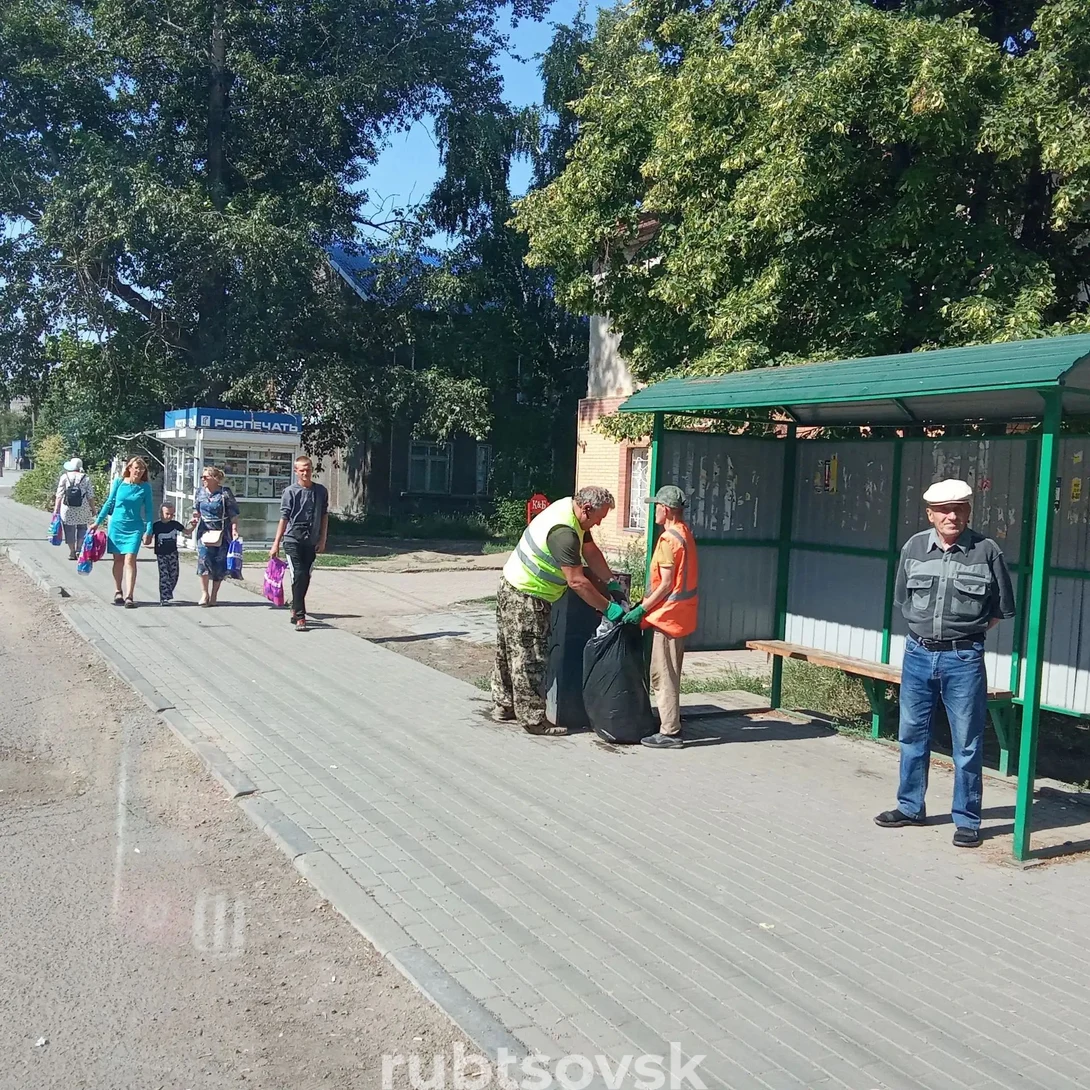 уборка остановок 